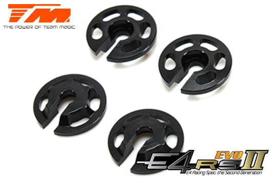 Option Part - E4RS II / EVO - Aluminum 7075 - Lower Springs cups (4 pcs)