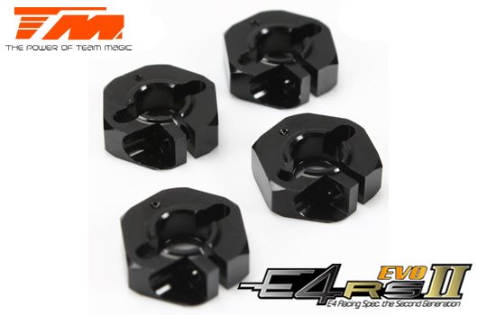 Option Part - E4RS/JS/JR II / E4RS III / E4RS4 - Aluminum 7075 - Hex Wheel Adapter -0.75mm (4 pcs)