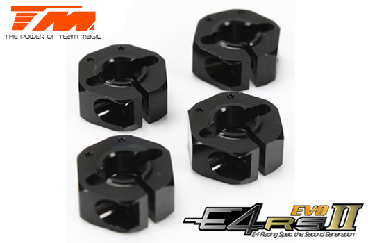 Tuningteil - E4RS/JS/JR II / E4RS III / E4RS4 - Aluminium 7075 - Radmitnehmer +0.75mm (4 Stk.)