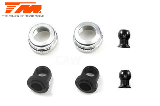 Team Magic - TM507420-6 - Spare Part - E4JS II / E4JR II - Shock Upper Cap (2 pcs)