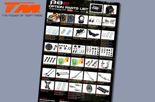 Team Magic - TM-P-6 - Poster - Team Magic B8ER Option Parts