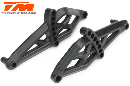 Team Magic - TM505217 - Spare Part - E6 Trooper II / E6 III - Wheelie Bar Support (2 pcs)