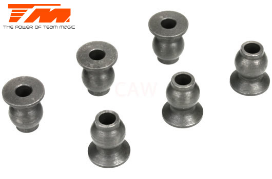 Team Magic - TM115035 - Spare Part - 6.8mm Single Flanged Steel Ball (6 pcs)