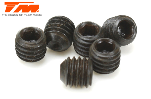 Team Magic - TM126505S - Grub Screws - M5 x 5mm (6 pcs)
