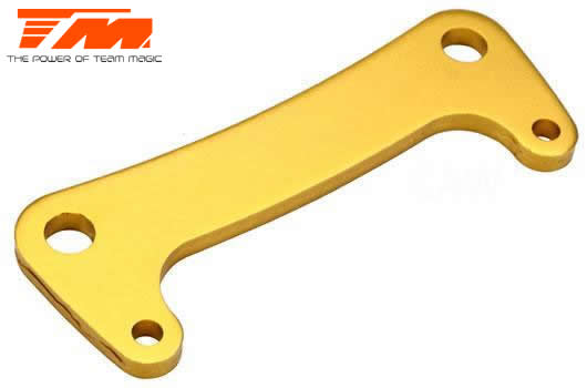 Team Magic - TM505146GD - Option Part - E6 Trooper / Trooper II / E6 III - Aluminum Gold anodized - Steering Linkage Plate