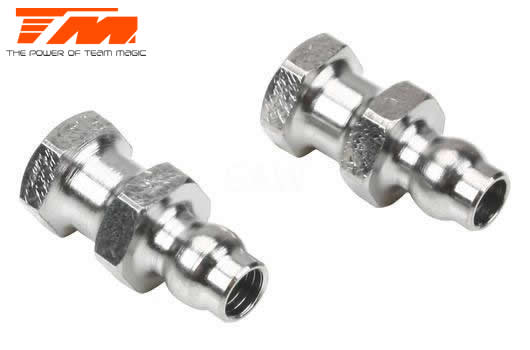 Team Magic - TM505220 - Option Part - E6 Trooper / Trooper II / E6 III - Steel Shock Pivot Ball (2 pcs)