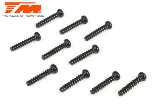 Team Magic - TM126210BU - Screws - Button Head - Hex (Allen) - M2 x 10mm (10 pcs)