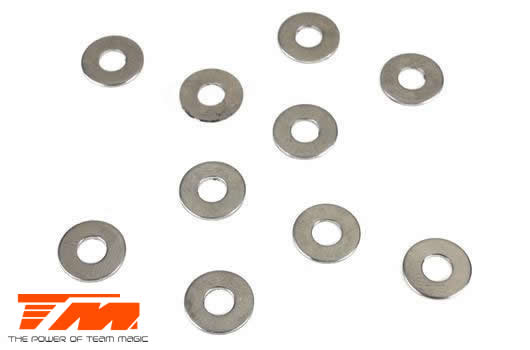 Team Magic - TM130134 - Washers -  4.2 x 9.6 x 0.7mm (10 pcs) - NOT FOR E6