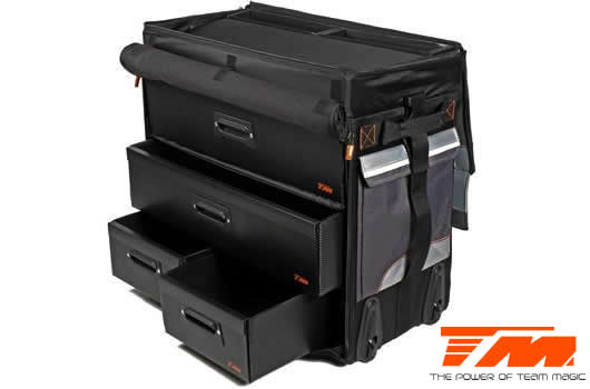 Sac - Transport - Team Magic F10 Supra - avec tiroirs plastique et roulettes