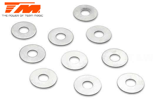 Team Magic - TM130137 - Washers - 3.1 x 8 x 0.3mm (10 pcs)