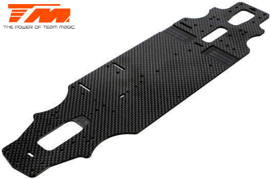 Team Magic - TM507340 - Option Part - E4RS III - Carbon Chassis 2.5mm