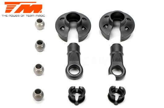 Team Magic - TM561407 - Spare Part - B8 Naga - Shock Ball End, Spring Cap & Hardware Set (2)