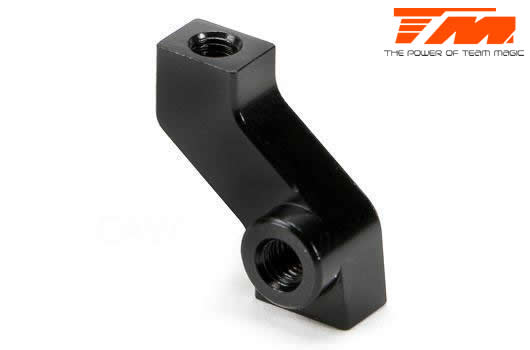 Team Magic - TM507331BK - Spare Part - E4RS II EVO / JS II / E4RS III / PLUS - Aluminum 7075 - Motor Mount Support Black