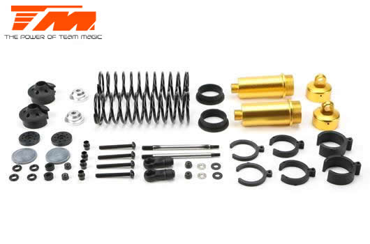 Team Magic - TM505110GD - Spare Part - E6 III - Aluminum Gold anodized - Shock Absorber Set (2 pcs)