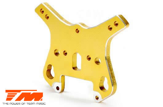 Team Magic - TM505132GD - Ersatzteil - E6 III - Aluminium Gold eloxiert - Stossdämpferbrücke