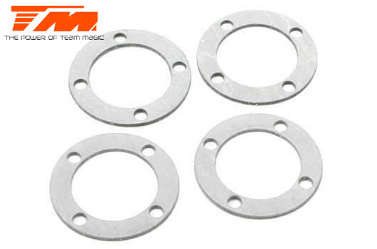 Team Magic - TM505230ST-2 - Spare Part - E6 III - Gasket for Steel Differential Case (4 pcs)