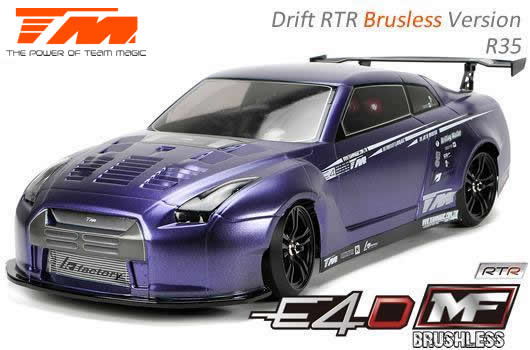 Team Magic - TM503018-R35 - Auto - 1/10 Elettrico - 4WD Drift - RTR - Brushless - Team Magic E4D-MF - R35