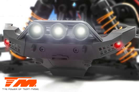 Auto - 1/10 Monster Truck Elettrico - 4WD - RTR - Brushless - Team Magic E5 - Carrozzeria Nera