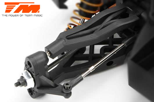 Auto - 1/10 Monster Truck Electrique - 4WD - RTR - Brushless- Team Magic E5 - Carrosserie Noire