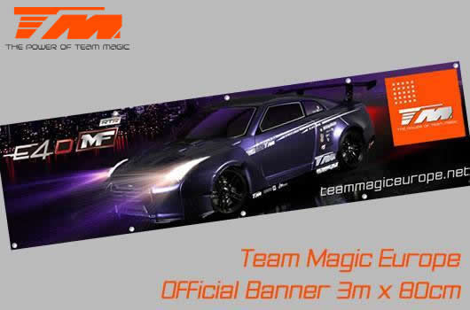 Team Magic - TM-B-2 - Bandiera - Team Magic - E4D-MF R35 - 300 x 80cm