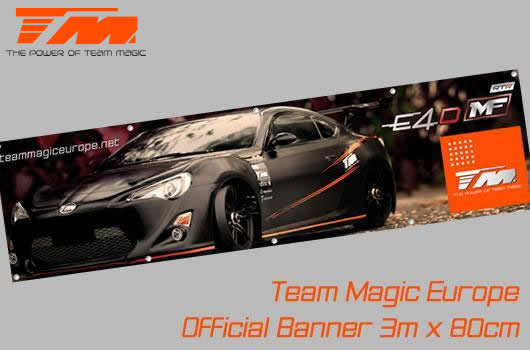Team Magic - TM-B-3 - Banderole - Team Magic - E4D-MF T86 - 300 x 80cm