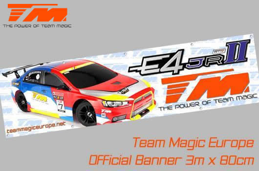 Team Magic - TM-B-4 - Banner - Team Magic - E4JR II - 300 x 80cm