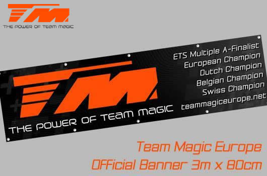 Team Magic - TM-B-6 - Banderole - Team Magic - TM Logo - 300 x 80cm