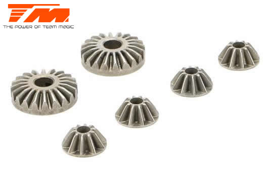 Team Magic - TM510106 - Spare Part - E5 - Differential Bevel Gear Set (for 1 diff)