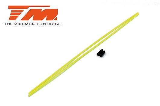Team Magic - TM115016Y - Antenna Tubes E4 FWD - Yellow (2 pcs)