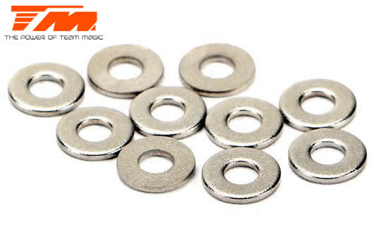 Team Magic - TM130126 - Washers -  2.6 x 6 x 0.7mm (10 pcs)