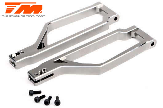 Team Magic - TM505222TI - Option Part - E6 Trooper / Trooper II / E6 III - Aluminum Titanium anodized - Upper Arm (2 pcs)