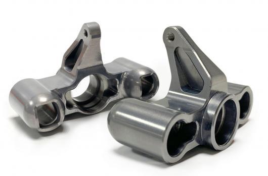 Team Magic - TM505235TI - Option Part - E6 Trooper / Trooper II / E6 III - Aluminum Titanium anodized - CNC Machined Steering Block (2 pcs)