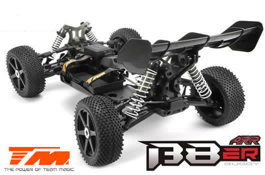 Auto - 1/8 Electrique - 4WD Buggy - ARR - Team Magic B8ER Jaune/Noir sans électronique