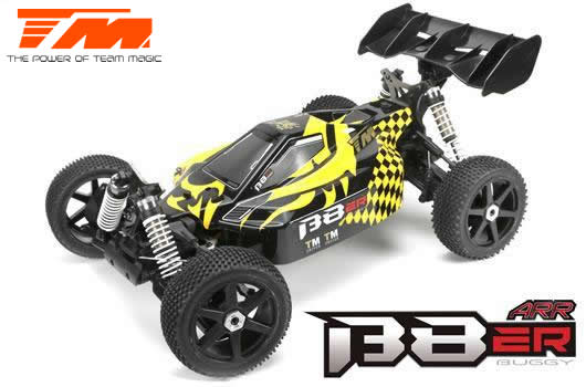 Car - 1/8 Electric - 4WD Buggy - ARR Roller - Team Magic B8ER Yellow/Black without Electronics