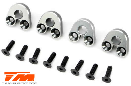 Team Magic - TM510173TI - Option Part - E5 - Aluminum Pivot Ball Mount - Titanium (4 pcs)