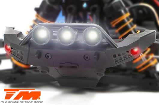 Auto - 1/10 Monster Truck Elettrico - 4WD - RTR - Brushless - Team Magic E5 - Carrozzeria Silver