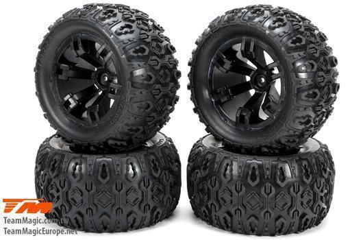 Auto - 1/10 Monster Truck Electrique - 4WD - RTR - Brushless - Team Magic E5 - Carrosserie Silver