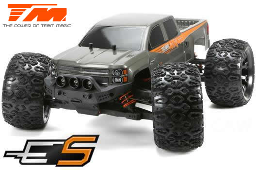 Auto - 1/10 Monster Truck Elettrico - 4WD - RTR - Brushless - Team Magic E5 - Carrozzeria Silver