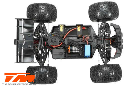 Car - 1/10 Racing Monster Electric - 4WD - RTR - Brushless - Team Magic E5 HX - Black/Orange