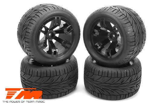 Team Magic - TM108002 - Tires - 1/10 Truck - mounted - E5 Street Style 14mm (4 pcs)