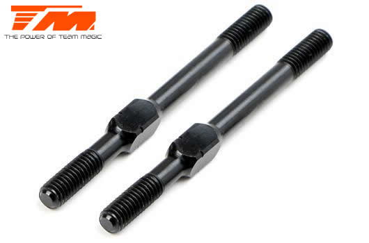 Team Magic - TM116134ABK - Adjustable Rod - Aluminium - 3.5mm Wrench - 3x 40mm - Black (2 pcs)
