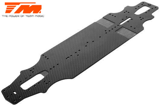 Team Magic - TM507601 - Spare Part - E4RS4 - Carbon Chassis - Symetric Flex - 2.3mm