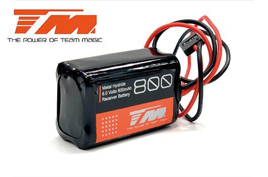 Team Magic - TM114045 - Accu - 5 Eléments - AAA - Accu récepteur - 6V 800mAh - Rectangle