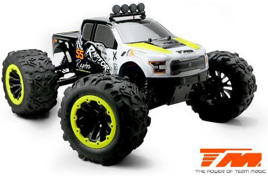 Team Magic - TM505007Y - Car - Monster Truck Electric - 4WD - RTR - Brushless 2250KV - 6S - TM E6 RAPTOR - Black/Yellow