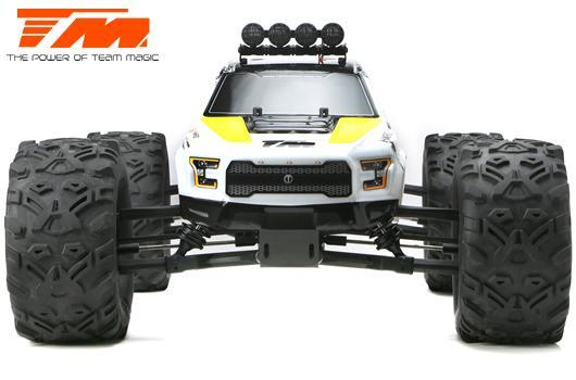 Auto - Monster Truck Electrique - 4WD - RTR - Brushless 2250KV - 6S - TM E6 RAPTOR - Noir/Jaune