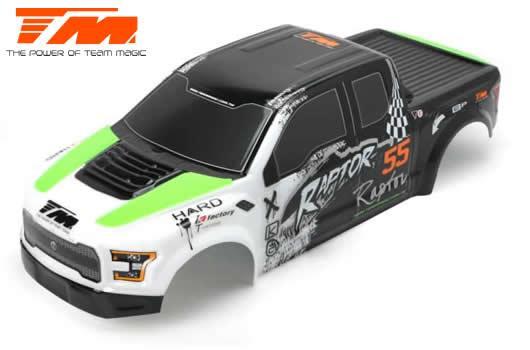 Team Magic - TM505321G - Carrozzeria - Monster Truck - Dipinta - E6 Raptor - Verde