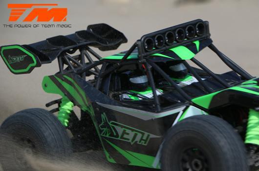 Car - 1/8 Electric - 4WD Desert Truck - RTR - 2200kv Brushless Motor - 3-6S - Waterproof - Team Magic SETH Green/Black