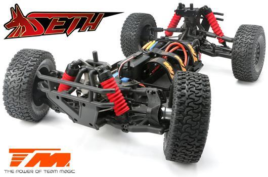 Car - 1/8 Electric - 4WD Desert Truck - RTR - 2200kv Brushless Motor - 3-6S - Waterproof - Team Magic SETH Green/Black