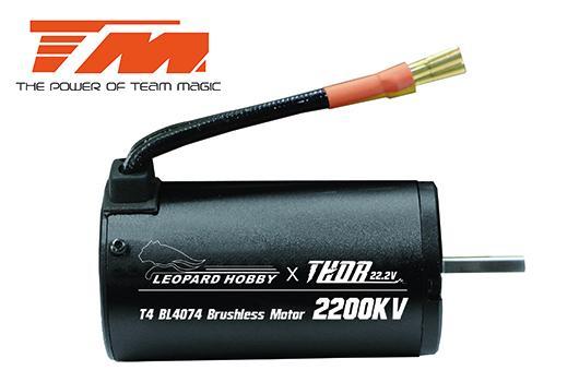 Team Magic - TM191024 - Moteur Brushless - THOR Leopard T4 4074 - 22.2V - 2200KV (axe 5mm)