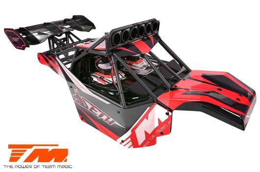 Team Magic - TM562031R - Body - Desert Truck - Painted - TM SETH - Red / Black